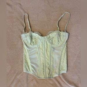 Urban outfitters yellow corset top